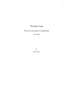 The Bear Trap: The Soviet Adventure in Afghanistan