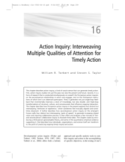 Action Inquiry: Interweaving Multiple Qualities of Attention for Timely