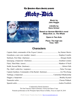 Moby-Dick - Pescadero Opera Society