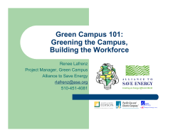 Alliance to Save Energy`s presentation