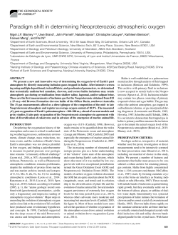 Paradigm shift in determining Neoproterozoic atmospheric oxygen