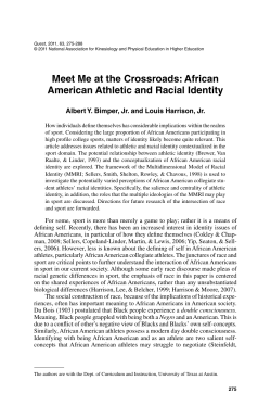 Meet Me at the Crossroads: African American