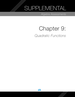 Chapter 9: SUPPLEMENTAL - Home Page | alanroemer.com