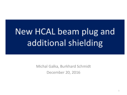 HCAL beam plug Dec 2016