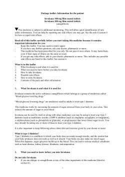 Package leaflet: Information for the patient Invokana 100 mg film