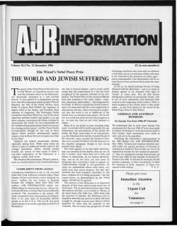 INFORMATION - The Association of Jewish Refugees