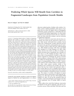 Predicting Which Species Will Benefit from Corridors in Fragmented