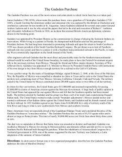 The Gadsden Purchase