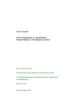 Protest rituals in the Basque Country. - WZB Bibliothek