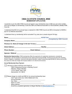 cbia ca state council #500 - California Building Industry Association