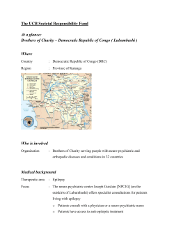 Brothers of Charity – Democratic Republic of Congo