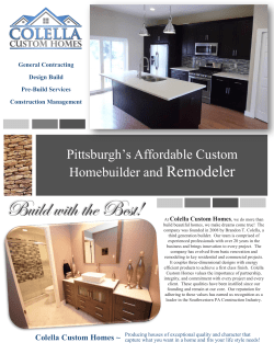 Build with the Best! - Colella Construction Inc.
