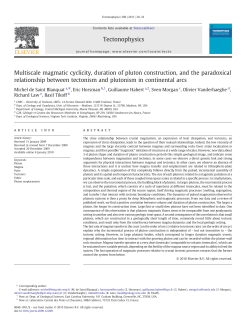 Multiscale magmatic cyclicity, duration of pluton