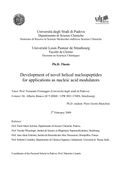 Development of novel helical nucleopeptides for applications as