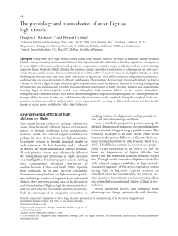 The physiology and biomechanics of avian flight at high altitude