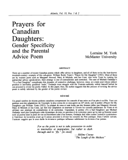 Prayers for Canadian Daughters: