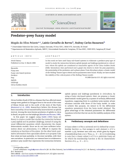 Predator–prey fuzzy model