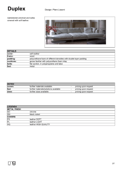 Technical data sheets