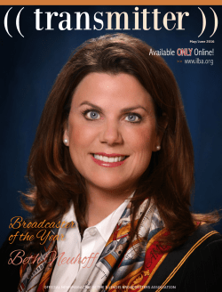MayJune2016ForWeb - Illinois Broadcasters Assoc.