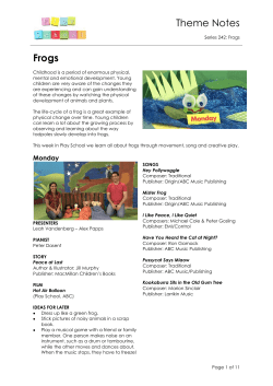 Theme Notes Frogs