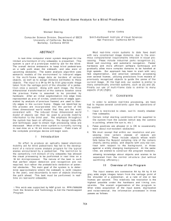 Real-Time Natural Scene Analysis for a Blind Prosthesis