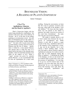 Boundless Vision: A Reading of Plato`s Symposium
