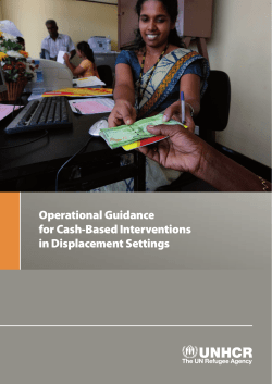 Operational Guidance for Cash