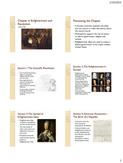 Chapter 6: Enlightenment and Revolution