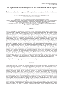 Fire regimes and vegetation responses in two Mediterranean
