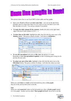 Student and teacher notes pdf for Excel 2007