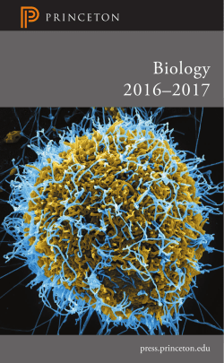 Biology 2016&ndash;2017 - Princeton University Press