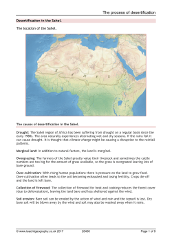 The process of desertification