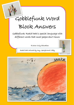 Gobblefunk Word Block Answers