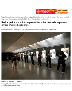 Racine police summit to explore alternative