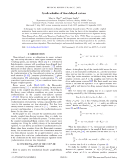 Synchronization of time-delayed systems