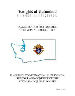 DD First Degree Procedures Handbook