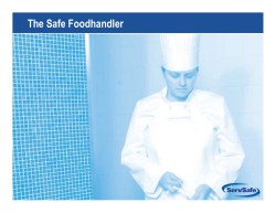 Providing Safe Food - Bakersfield College