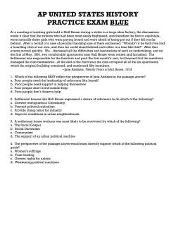 ap united states history practice exam blue