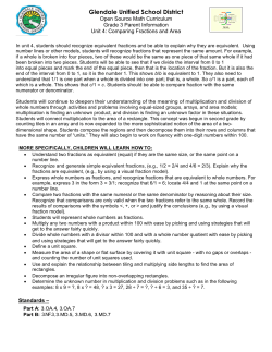 Unit 4 and Translations - Glendale Unified School District