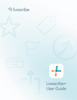 Livescribe+ User Guide