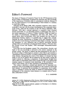 Editor`s Foreword - Journal of Clinical Pathology