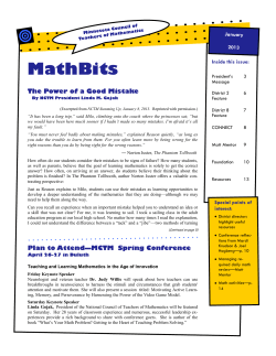 MathBits - Minnesota Council of Teachers of Mathematics