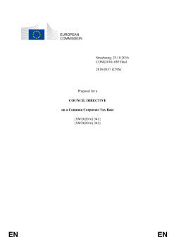 CCTB proposal - European Commission