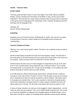 Gandhi - Film Education