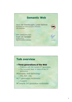 Semantic Web - CWI Amsterdam