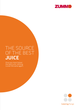 THE SOURCE OF THE BEST JUICE