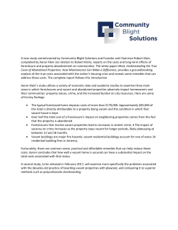 Understanding the True Costs of Abandoned Properties