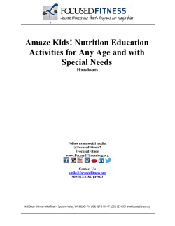 Amaze Kids! Nutrition Education Activities for Any Age and with