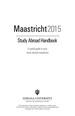 Maastricht2015 - Office of Overseas Study