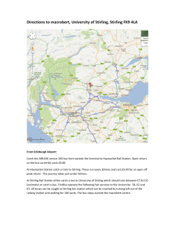 Directions to macrobert, University o o macrobert, University of